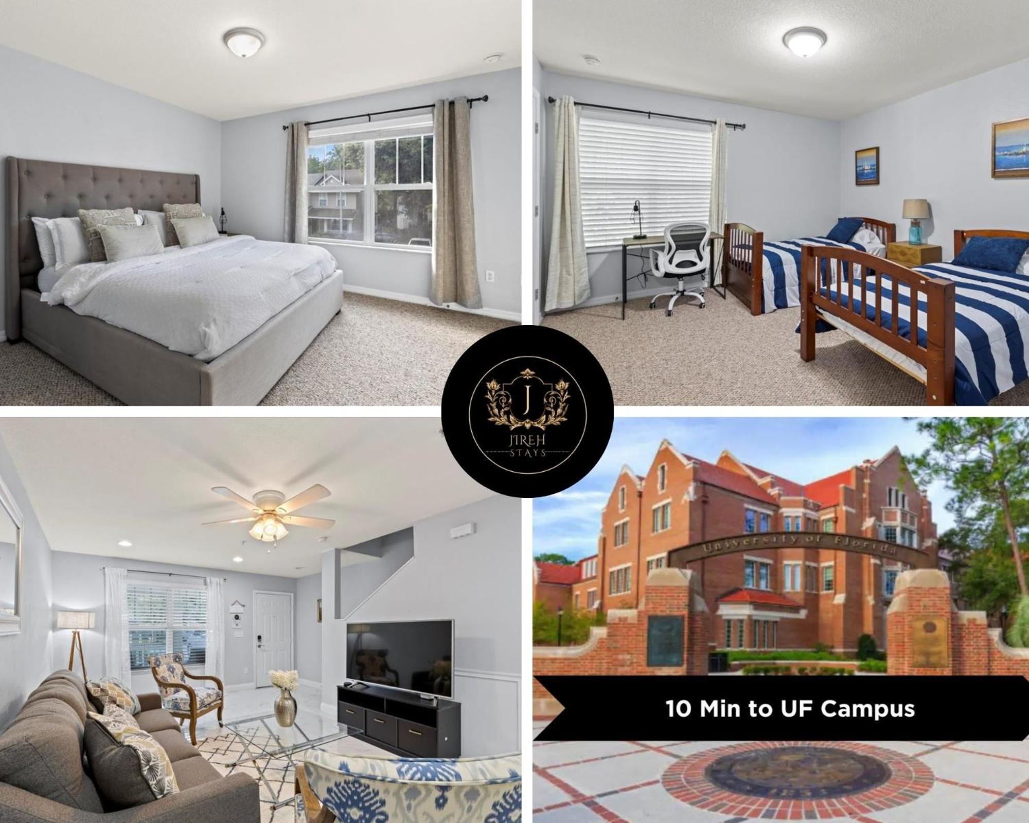 King Bed Cozy Townhouse 10 Min From Uf Villa Gainesville Luaran gambar